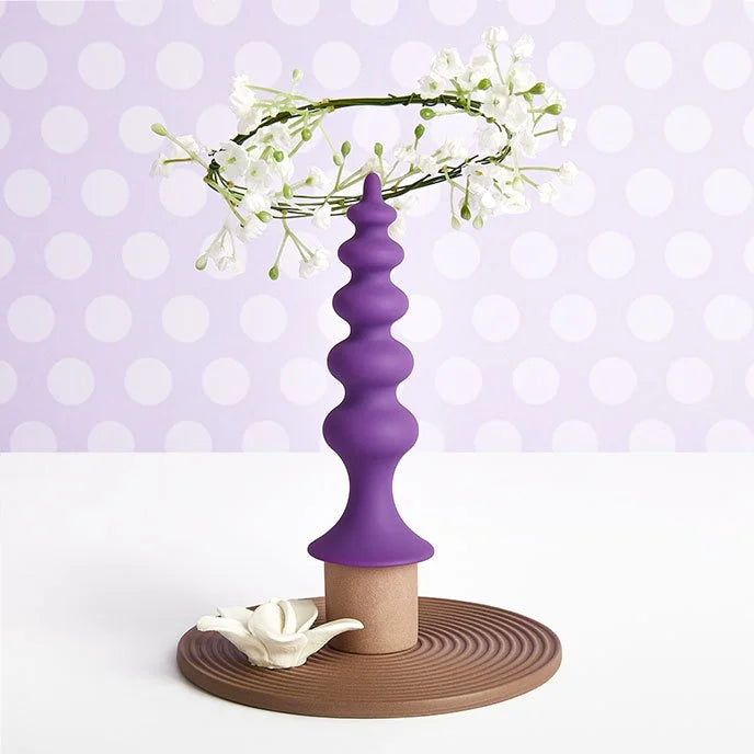 ANALDILDO SILIKONSKI, LJUBIČASTI 12 CM