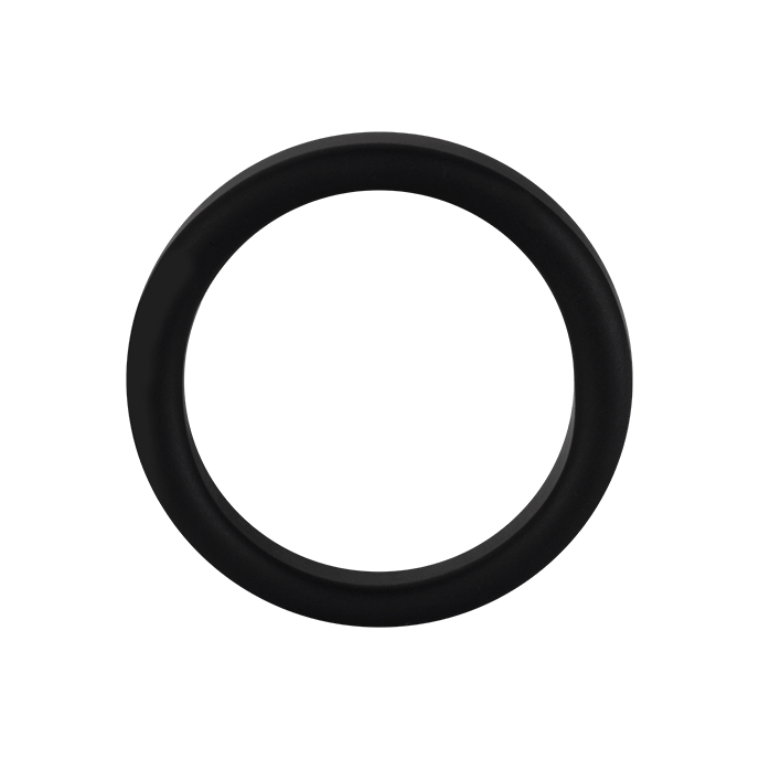 SILIKONSKI PENIS RING, 3.5 ‑ 5 CM CRNI