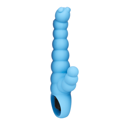 SILIKONSKI VIBRATOR SA KUGLICAMA, 16.5 CM ROZE