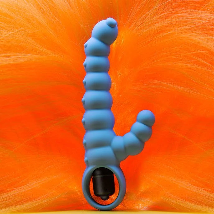 SILIKONSKI VIBRATOR SA KUGLICAMA, 16.5 CM ROZE