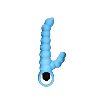 SILIKONSKI VIBRATOR SA KUGLICAMA, 16.5 CM ROZE