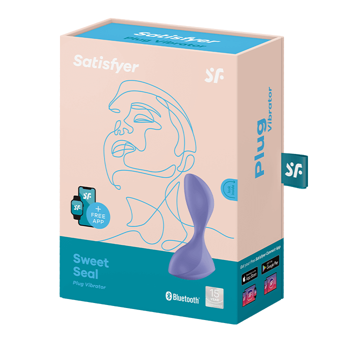 SATISFYER BUTT PLUG "SWEET SEAL CONNECT APP" PLAVA