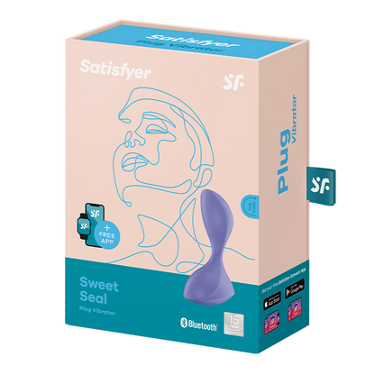 SATISFYER BUTT PLUG "SWEET SEAL CONNECT APP" PLAVA