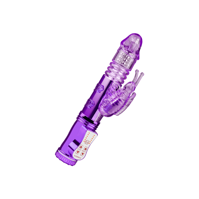 MULTIFUNKCIONALNI VIBRATOR, 24 CM LJUBIČASTA