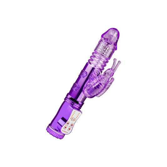 MULTIFUNKCIONALNI VIBRATOR, 24 CM LJUBIČASTA