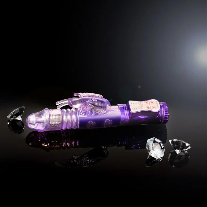 MULTIFUNKCIONALNI VIBRATOR, 24 CM LJUBIČASTA