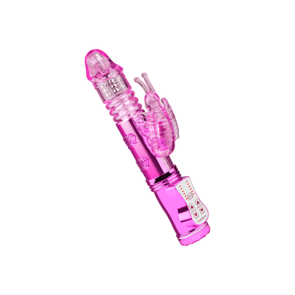 MULTIFUNKCIONALNI VIBRATOR, 24 CM ROZE