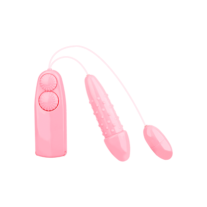 DUPLI VIBRATOR SA DALJINSKIM UPRAVLJANJEM, ROZE 14 CM