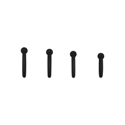 SET OD 4 PRSTENA ZA PENIS, 2.5 - 5.5 CM